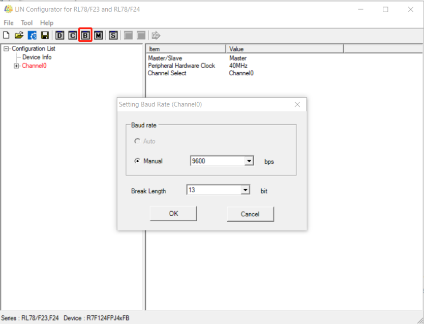 瑞萨RL78F24系列微控制器中的LIN总线主机配置方法