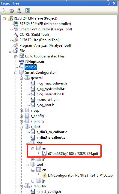 瑞萨RL78F24系列微控制器中的LIN总线主机配置方法
