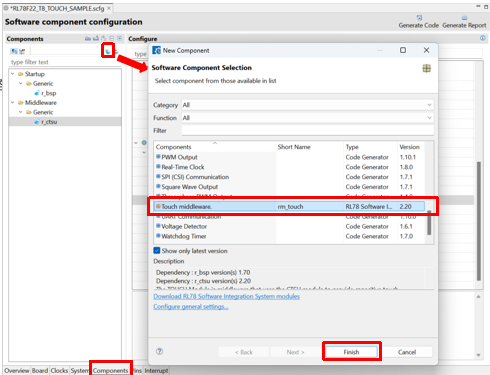 瑞萨RL78/F22 MCU基于IAR开发环境创建触摸应用样例工程