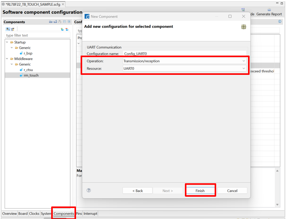 瑞萨RL78/F22 MCU基于IAR开发环境创建触摸应用样例工程