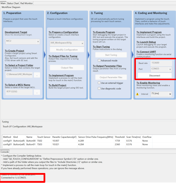 瑞萨RL78/F22 MCU基于IAR开发环境创建触摸应用样例工程